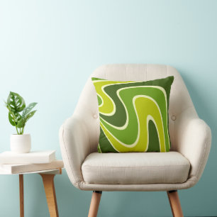 70s Retro Abstract Lava ontwerp Kussen