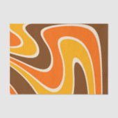 70s Retro Abstract Lava ontwerp Tissuepapier (Voorkant)