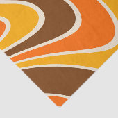 70s Retro Abstract Lava ontwerp Tissuepapier (Detail)