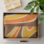 70s Retro Abstract Lava ontwerp Tissuepapier (Geschenk)