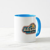 70s Retro Arcadia Michigan  Koffie Mok (Voorkant rechts)