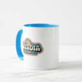 70s Retro Arcadia Michigan  Koffie Mok (Voorkant links)