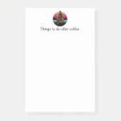 70s Retro Bigfoot & koffie Post-it® Notes (Voorkant)