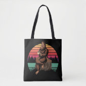 70s Retro Bigfoot & koffie Tote Bag (Voorkant)