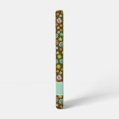 70s Retro Bloem Personalized Samsung Galaxy Hoesje (Linkerkant)