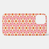 70s Retro bloemstroompatroon backgroundretro, 70 Case-Mate iPhone Case (Achterkant (horizontaal))