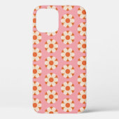 70s Retro bloemstroompatroon backgroundretro, 70 Case-Mate iPhone Case (Achterkant)