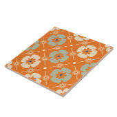 70s retro-bloemtiel tegeltje (Zijkant)