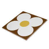 70s retro-bloemtiel tegeltje (Zijkant)