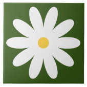 70s retro-bloemtiel tegeltje (Voorkant)