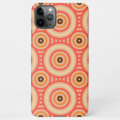 70s Retro Circular Geometric Pattern. iPhone Hoesje (Achterkant)