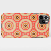 70s Retro Circular Geometric Pattern. iPhone Hoesje (Achterkant horizontaal)