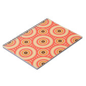 70s Retro Circular Geometric Pattern. Notitieboek (Linkerzijde)