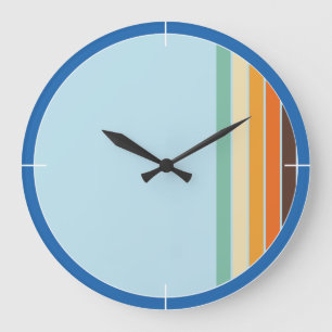 70s Retro Colorful Wall Clock voor elke kamer Grote Klok