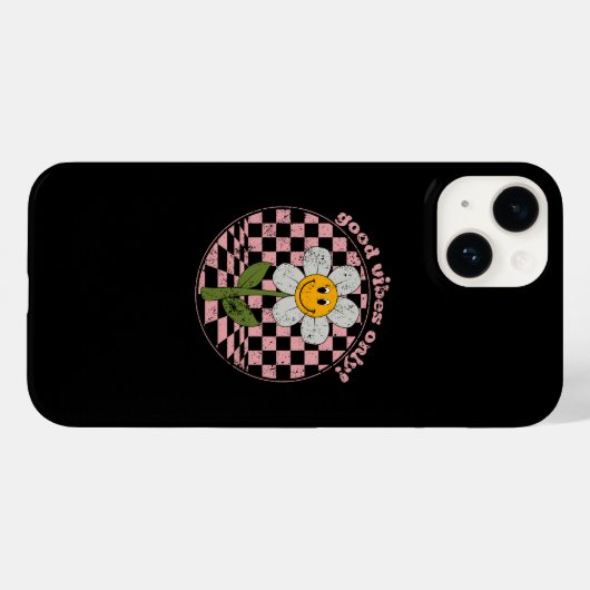70's Retro Daisy | Alleen goede steekproeven Case-Mate iPhone Case (Achterkant (horizontaal))