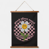 70's Retro Daisy | Alleen goede steekproeven Hangend Wandkleed (Voorkant)