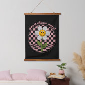 70's Retro Daisy | Alleen goede steekproeven Hangend Wandkleed (Slaapkamer)