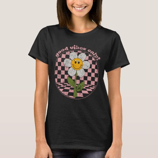 70's Retro Daisy | Alleen goede steekproeven T-shirt (Voorkant)