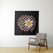 70's Retro Daisy | Alleen goede steekproeven Wandkleed (In Situ (horizontaal))
