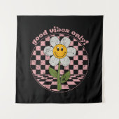 70's Retro Daisy | Alleen goede steekproeven Wandkleed (Voorkant)