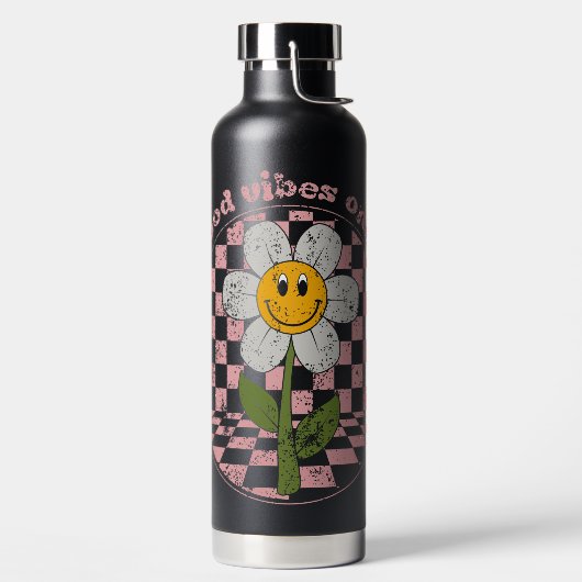 70's Retro Daisy | Alleen goede steekproeven Waterfles (Links)
