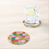 70s retro daisy green onderzetter (Insitu)