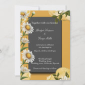 70s Retro Daisy Wedding - Verbrand sinaasappel ter Kaart (Voorkant)