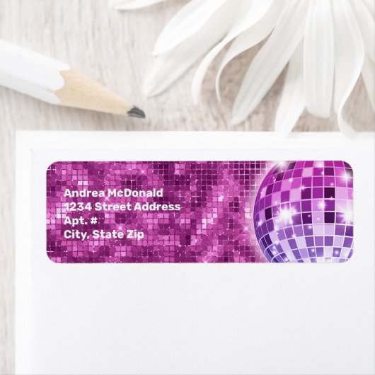 70s Retro Disco Bachelorette Etiket (Insitu)