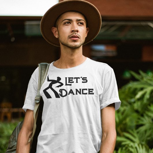 70s retro Disco muziekvibes Let's dans T-shirt