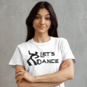 70s retro Disco muziekvibes Let's dans T-shirt