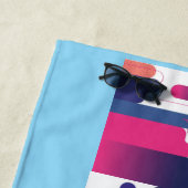 70s Retro Drops Creëer van uw eigen - Aangepaste n Strandlaken (In situ)