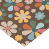 70's Retro Flower Pattern Tafelkleed (Gekanteld)