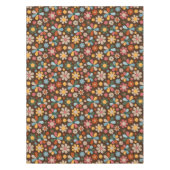 70's Retro Flower Pattern Tafelkleed (Voorkant)