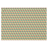 70's Retro geïnspireerd cirkelpatroon Tafelkleed (Voorkant (Horizontaal))