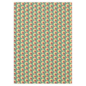 70's Retro geïnspireerd cirkelpatroon Tafelkleed (Voorkant)