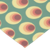 70's Retro geïnspireerd cirkelpatroon Tafelkleed (Gekanteld)