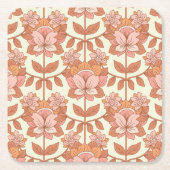 70s Retro geïnspireerd Kartonnen Onderzetters (Voorkant)