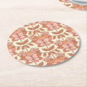 70s Retro geïnspireerd Ronde Kartonnen Onderzetter (Gebogen)