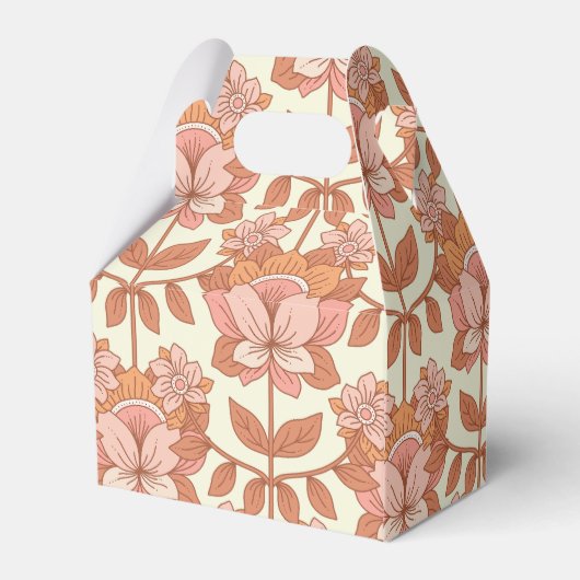 70s Retro geïnspireerde bruiloft Bedankdoosjes (Achterkant)