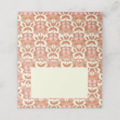 70s Retro geïnspireerde bruiloft Plaatskaartje (Buitenkant ongevouwen)