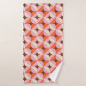 70s Retro Geometric Pattern Badhanddoek (Badhanddoek)