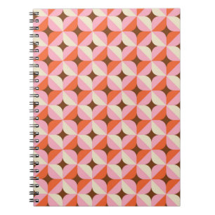 70s Retro Geometric Pattern Notitieboek