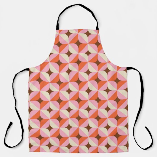 70s Retro Geometric  Pattern Schort (Voorkant)