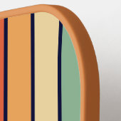 70s Retro Geometrisch Ontwerp Pickleball Paddle (Links Detail)