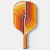 70s Retro Geometrisch Ontwerp Pickleball Paddle (Voorkant)