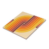 70s Retro Geometrisch Ontwerp Tegeltje (Zijkant)