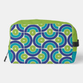 70s Retro Geometrisch Ontwerp Toilettasje (Achterkant)