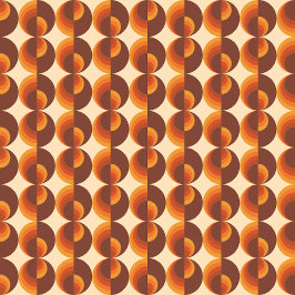 70s Retro Geometrisch Patroon Kussen