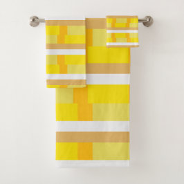 70s Retro Geometrische Zeventiger jaren 70 Bad Handdoek