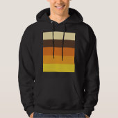 70s Retro Gestreept Kleurenpatroon Hoodie (Voorkant)